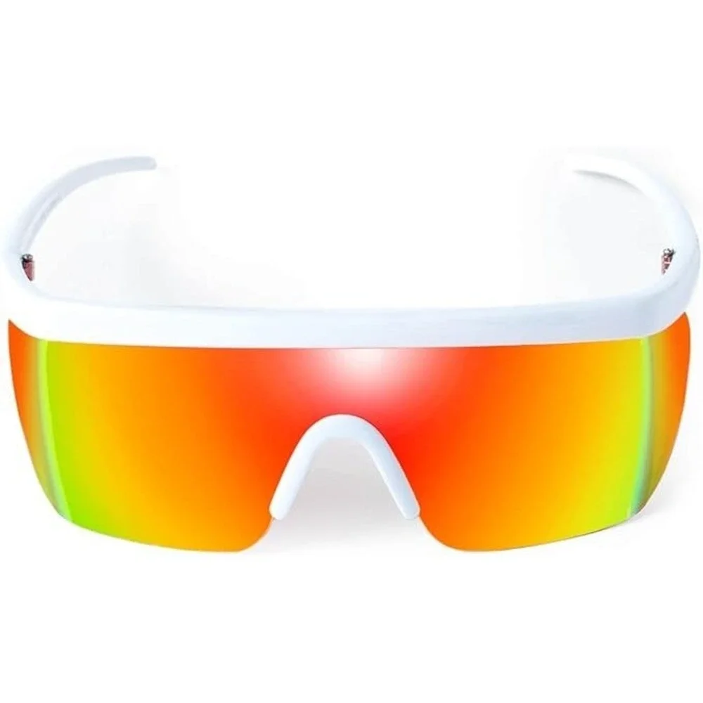 TIPSY ELVES MIAMI ICE WHITE‎  MIRRORED SUNGLASSES IN HARD CASE - NEW!!    *6